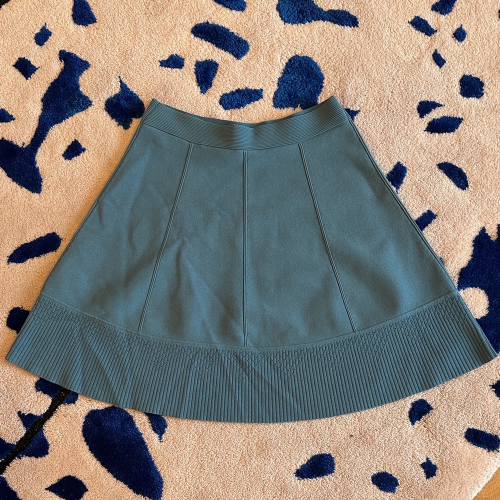 Sandro Teal A-Line Skirt